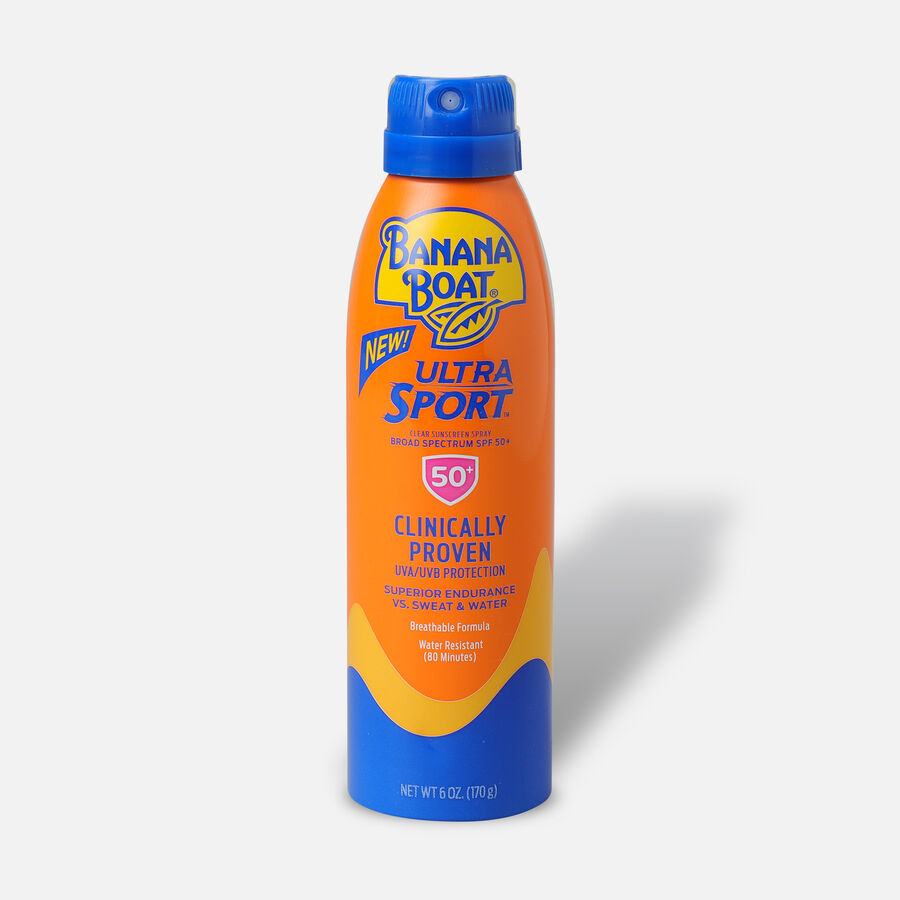 Banana Boat Ultra Sport Clear Sunscreen Spray SPF 50+, 6 oz., , large image number 0