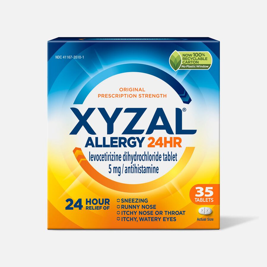 Xyzal Allergy 24 HR Tablets, 35 ct., , large image number 0