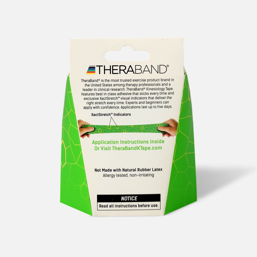 Theraband® Kinesiology Tape Precut Roll Green/Yellow, 20 ct., , large image number 1