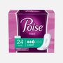 Poise Incontinence Pads, Ultra Thin Long 9.5" x 2.5", 24 ct., , large image number 1
