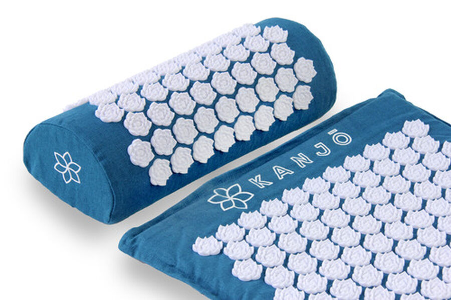 Kanjo Memory Acupressure Mat Set with Pillow, Sapphire, , large image number 1