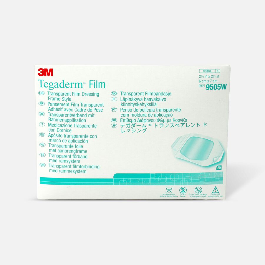 Tegaderm Transparent Adhesive Film Dressing Picture Frame Style 2-3/8" x 2-3/4", , large image number 0