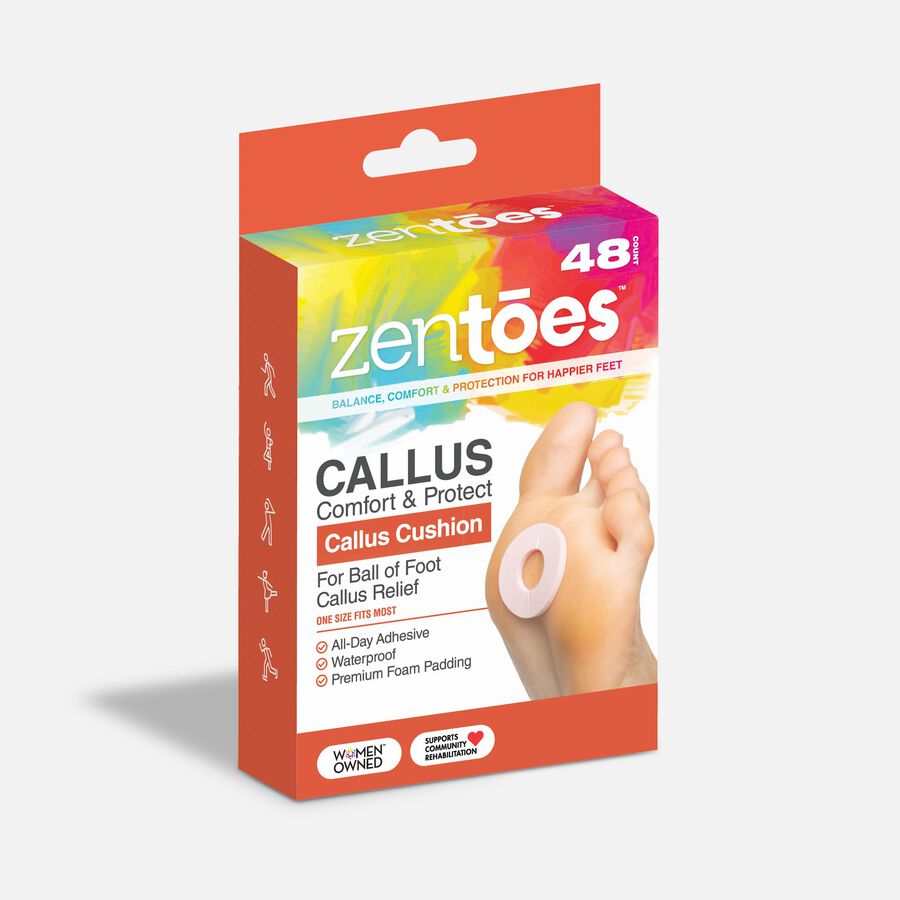 ZenToes Callus Pads Cushions - 48-Pack, , large image number 0