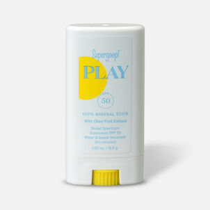 Supergoop! PLAY 100% Mineral Stick, SPF 50 with Olive Fruit Extract, 0.67 oz.