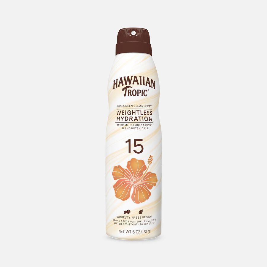 Hawaiian Tropic Silk Hydration Weightless Sunscreen Spray, 6 oz., , large image number 0