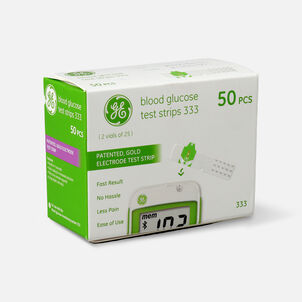 GE333 Blood Glucose Test Strips, 50 ct.