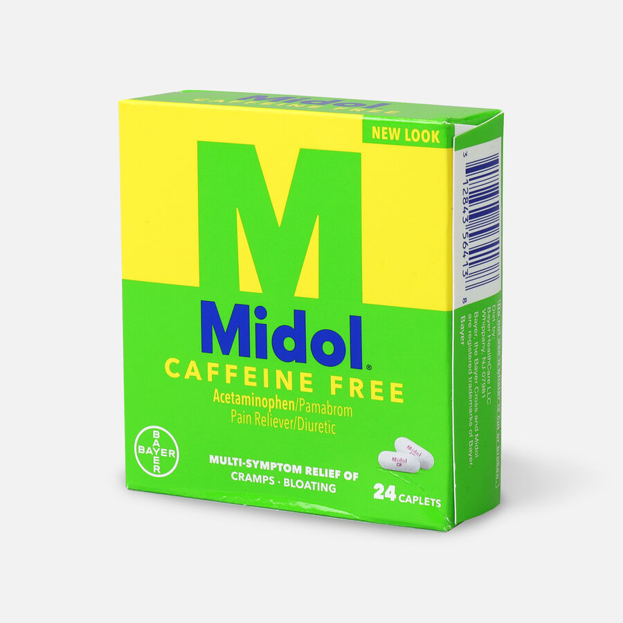 Midol Caffeine Free Caplets, 24 ct., , large image number 2