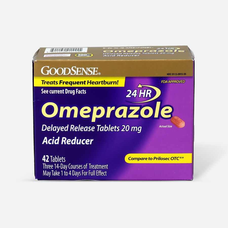 GoodSense® Omeprazole Delayed Release Tablets 20 mg, Acid Reducer, 42 ct., , large image number 0