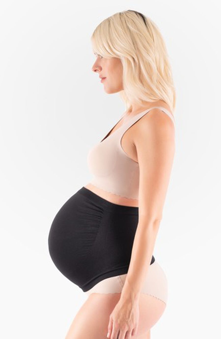 Belly Boost Belly Support, Black, XL, Black, large image number 4