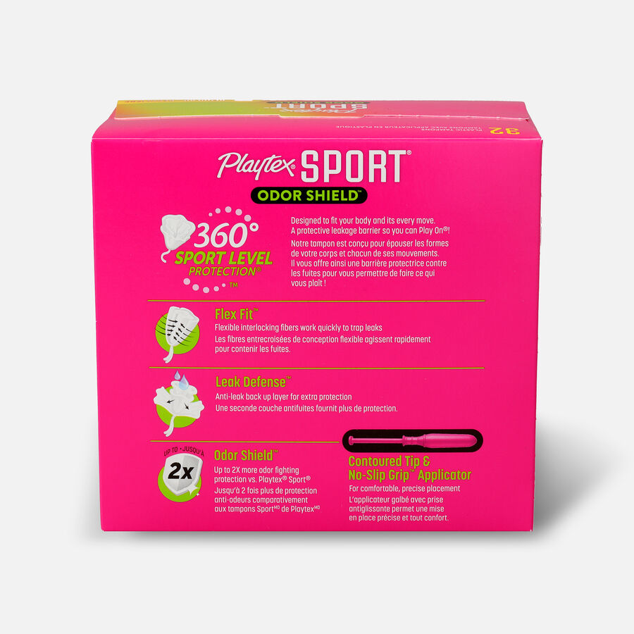 Playtex Sport Odor Shield Regular Tampons, 32 ct., , large image number 1