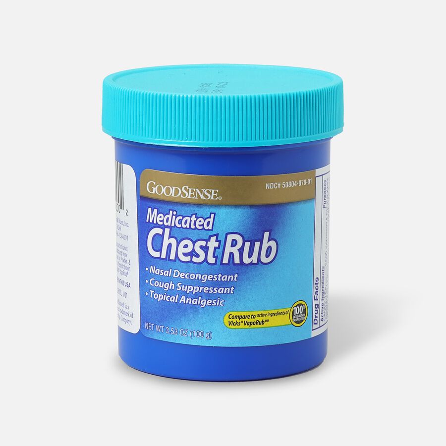 GoodSense® Medicated Chest Rub, Cough Suppressant, Topical Analgesic, 3.53 ounce, , large image number 0