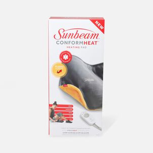 Sunbeam ConformHeat, XpressHeat, Standard Heating Pad, Yellow, 3 Heat Settings