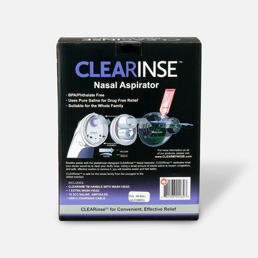 CLEARinse Nasal Cleaning Aspirator Starter Kit – Nasal Congestion Relief, , large image number 2