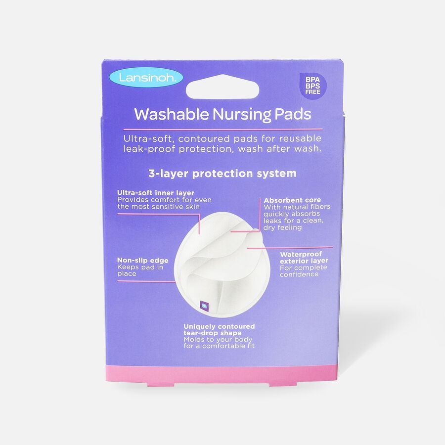 Lansinoh Washable Nursing Pads, 4 ct., , large image number 1