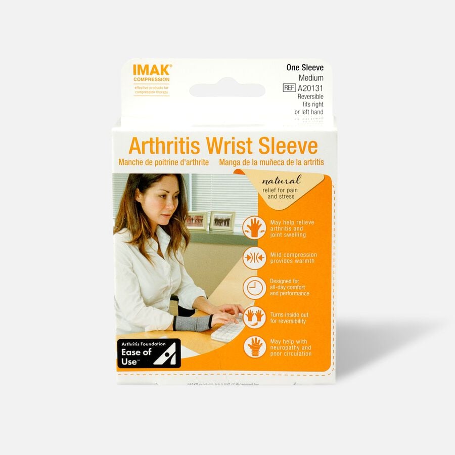 IMAK Compression Arthritis Wrist Sleeve, Medium, , large image number 0