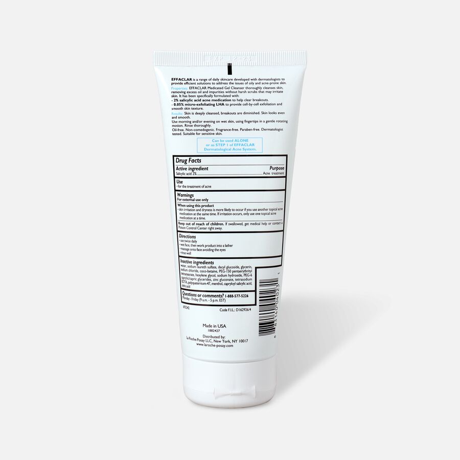 La Roche-Posay Effaclar Medicated Gel Acne Cleanser, 6.76 oz., , large image number 1