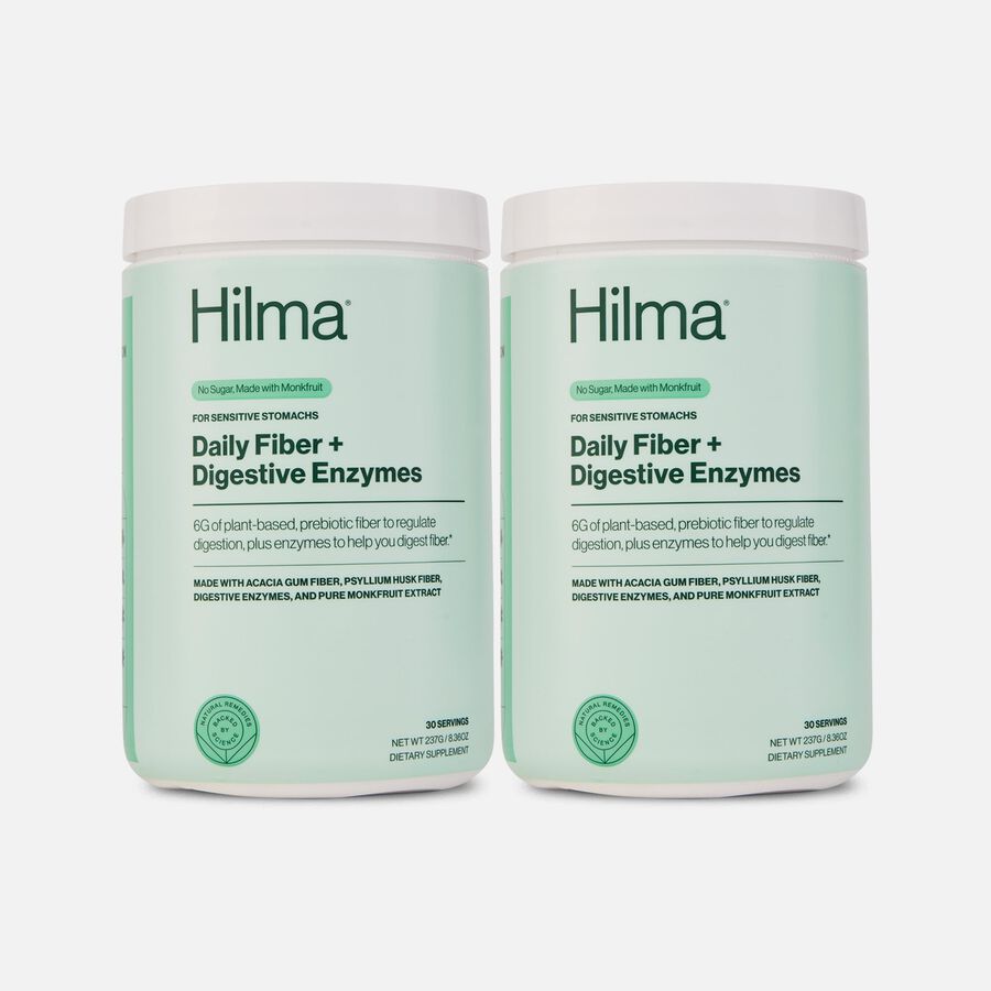 Hilma Daily Fiber Supplement + Digestive Enzymes, 10 oz., 30 servings (2-Pack), , large image number 0