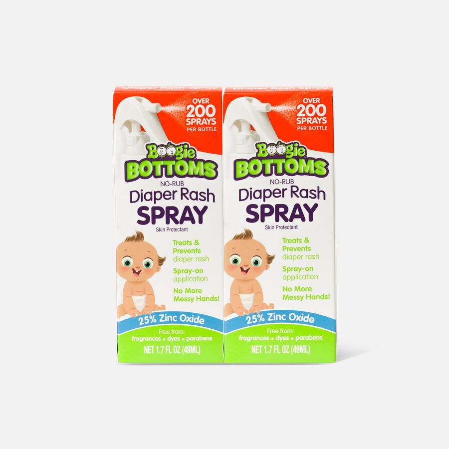 Boogie Bottoms No-Rub Diaper Rash Pump Spray, 1.7 oz. (2-Pack), , large image number 0