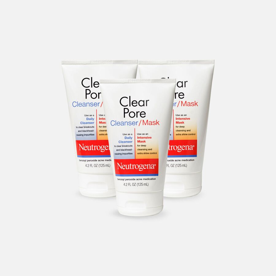 Neutrogena Clear Pore Cleanser/Mask, 4.2 oz. (3-Pack), , large image number 0