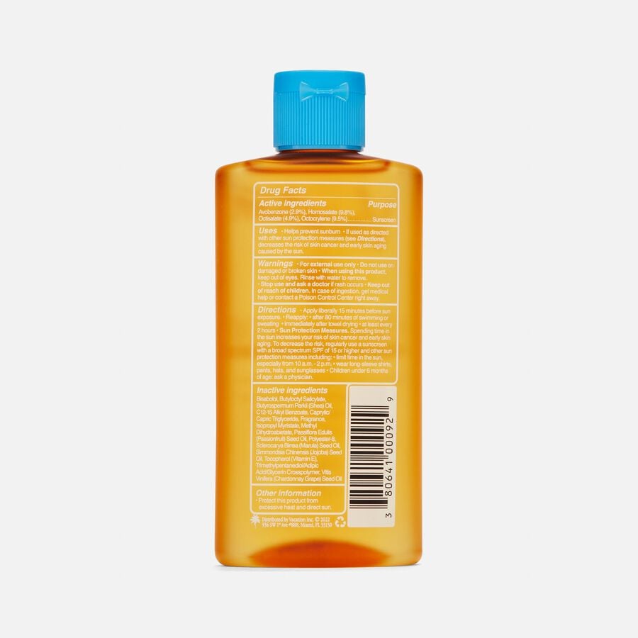 Vacation Chardonnay Oil Sunscreen, SPF 30, 3.4 oz., , large image number 1