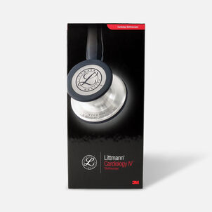 3M Littmann Cardiology IV Stethoscope, Black Tube with Standard Finish, 27"