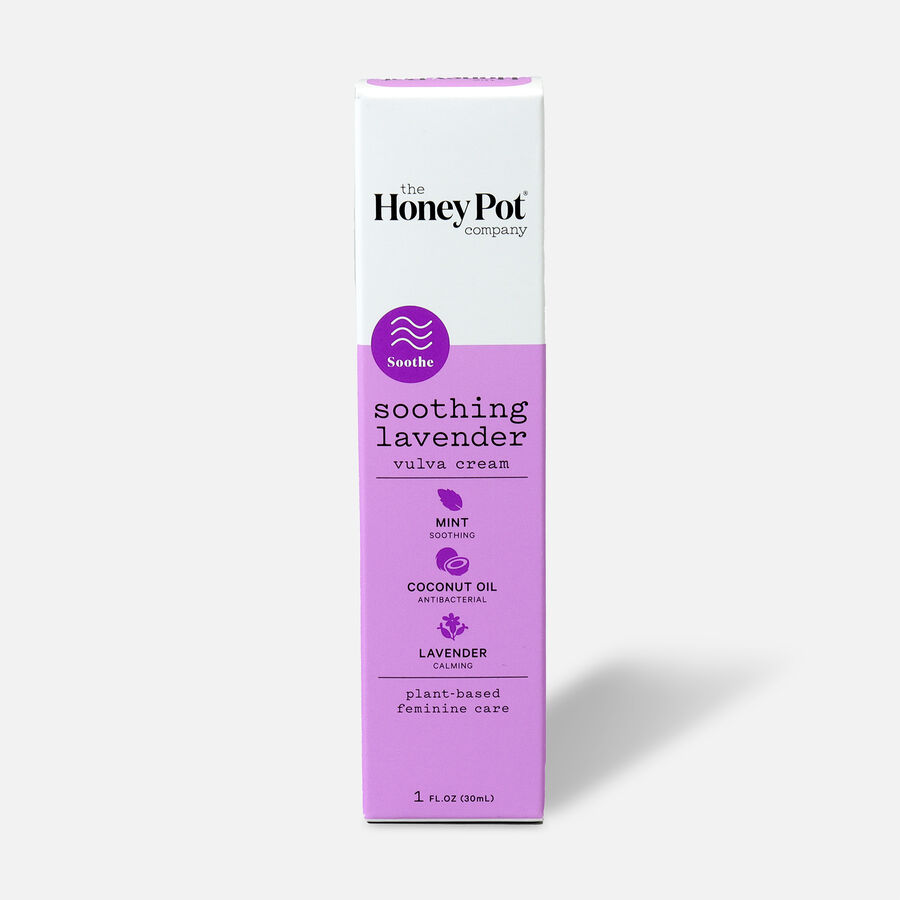 The Honey Pot Herbal Soothing Lavender Vulva Cream, , large image number 0