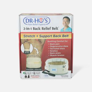 DR-HO'S 2-in-1 Back Decompression Belt (Size A 25" to 41")