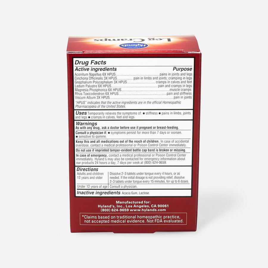 Hyland's Leg Cramps Tablets, 50 ct., , large image number 1