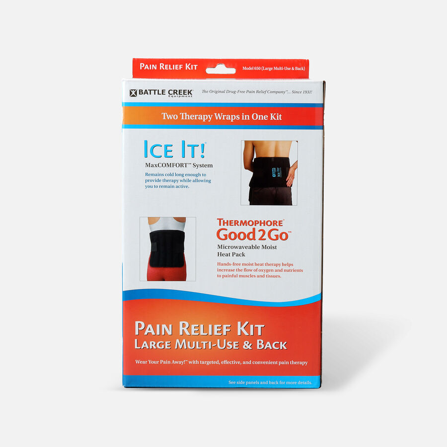 Battle Creek Back Pain Kit with Moist Heat and Cold Therapy, , large image number 0
