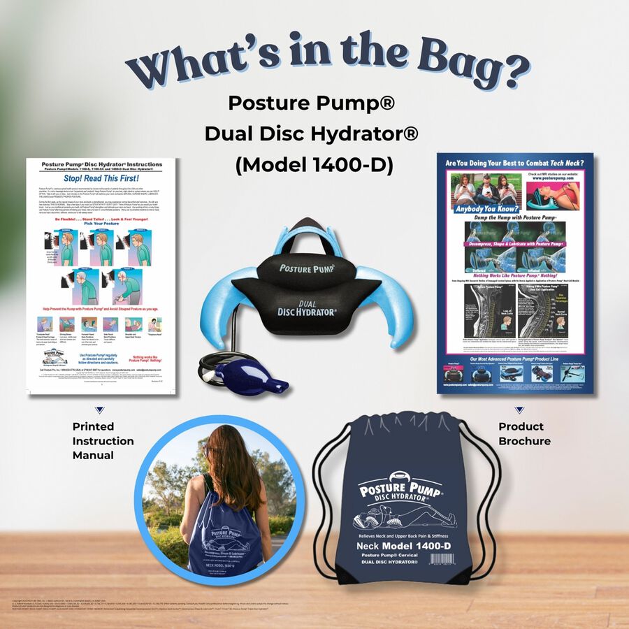 Posture Pump® Dual Disc Hydrator®, Relieves Neck Pain, Model 1400-D, , large image number 2