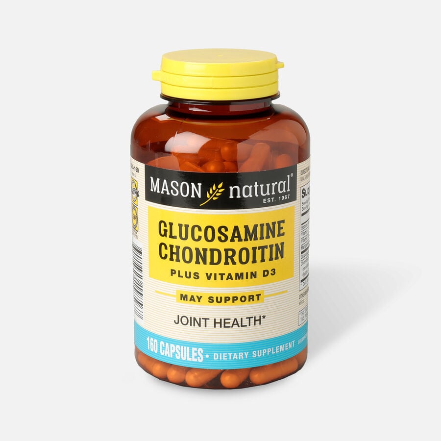 Mason Natural Glucosamine Chondroitin Plus Vitamin D3 2000IU, Capsules, 160 ct., , large image number 0