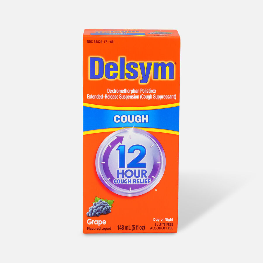 Delsym Adult Liquid, Grape, 5 oz., , large image number 0