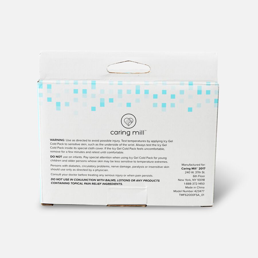 Caring Mill™ Icy Gel Cold Pack - Small 6" x 6", , large image number 2