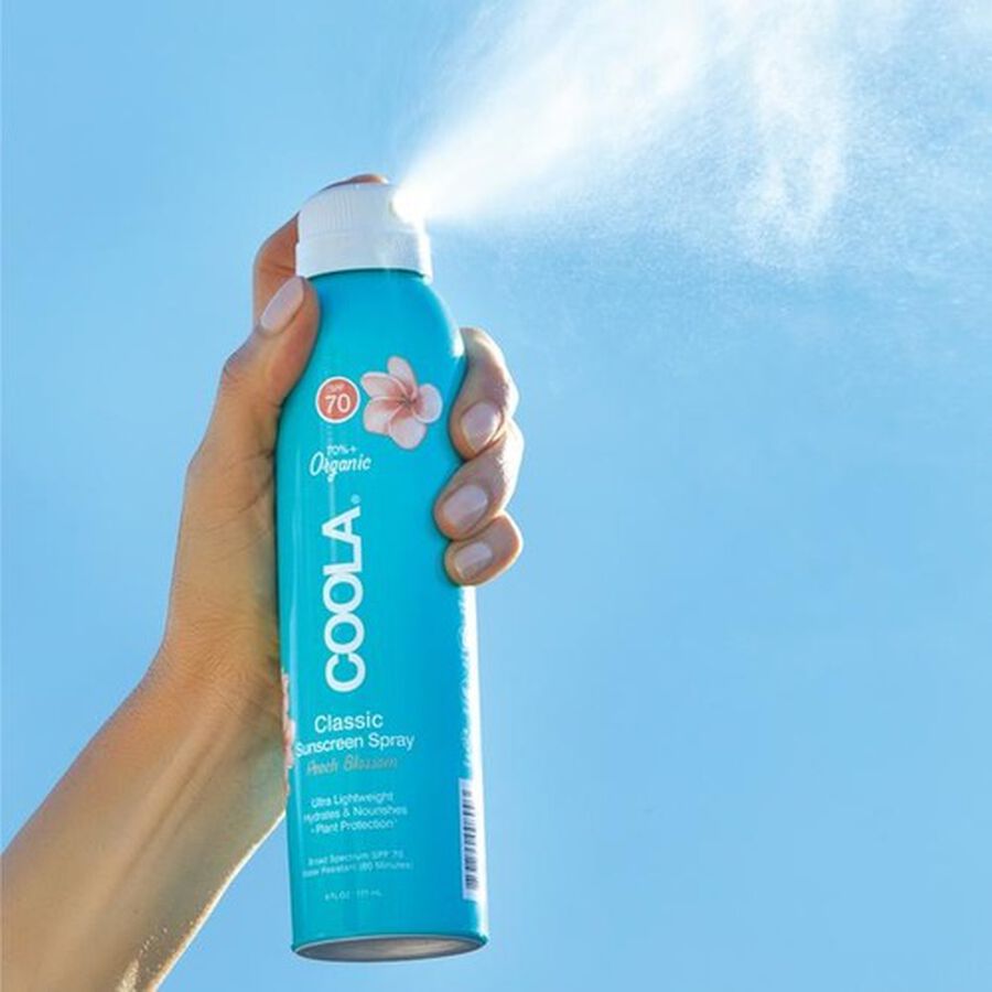 Coola Classic Body Organic Sunscreen Spray SPF 70 Peach Blossom, 6 oz., , large image number 3