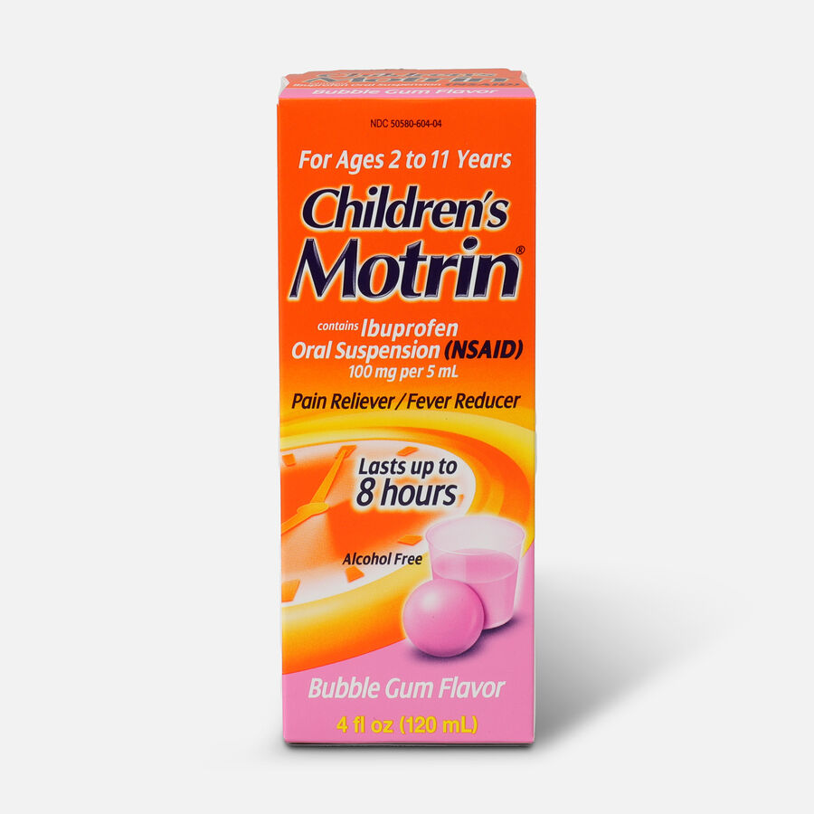 Children’s Motrin, 4 fl oz, Bubble Gum Flavor, , large image number 0