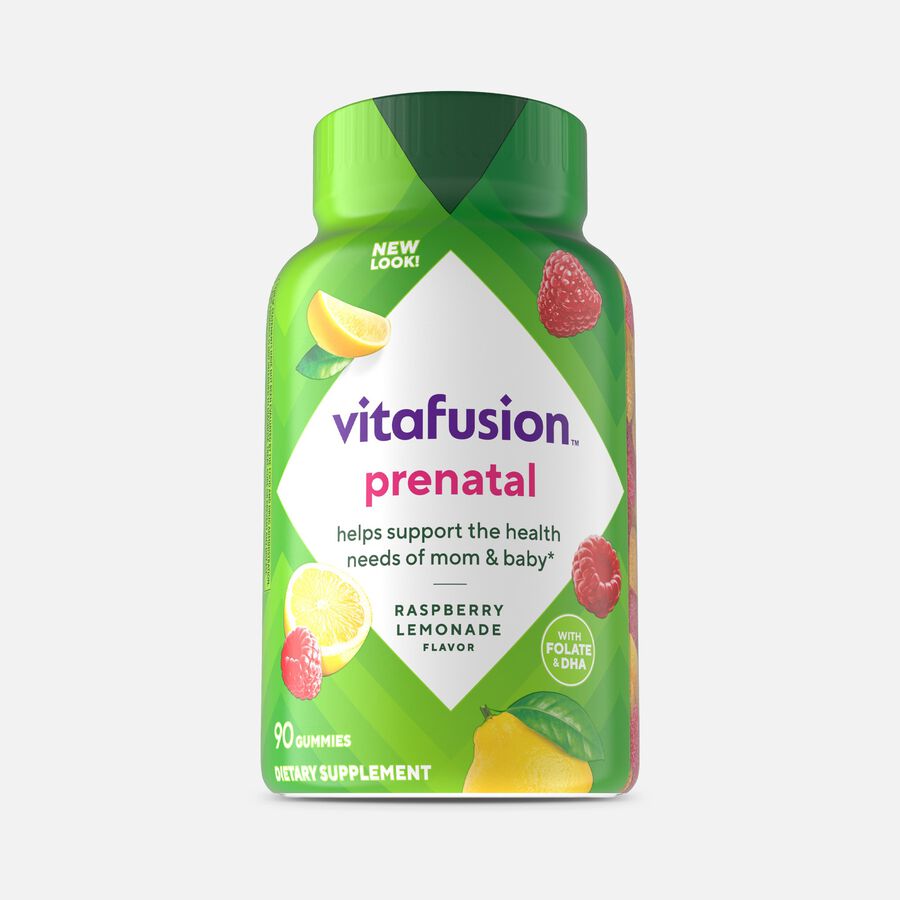 Vitafusion PreNatal Gummy Vitamins, Berry, Lemon and Cherry, 90 ct., , large image number 0