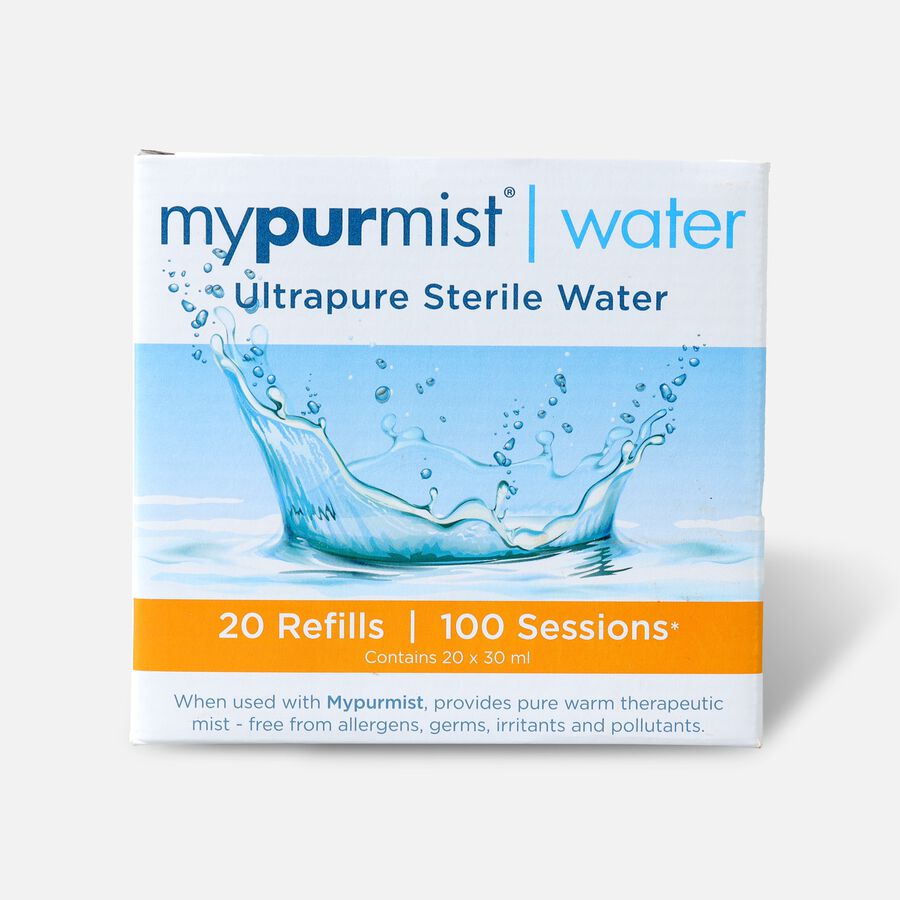 MyPurMist Ultrapure Sterile Water - 20 refills 30 mL, , large image number 0