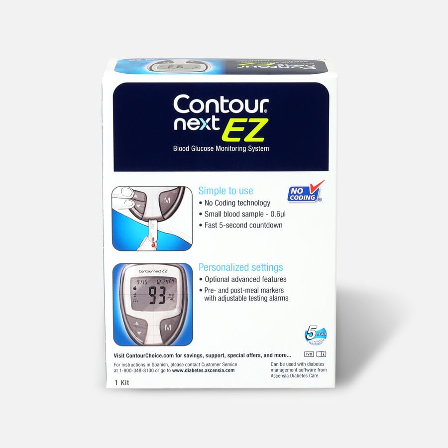 CONTOUR® NEXT EZ Blood Glucose Monitoring System, , large image number 1