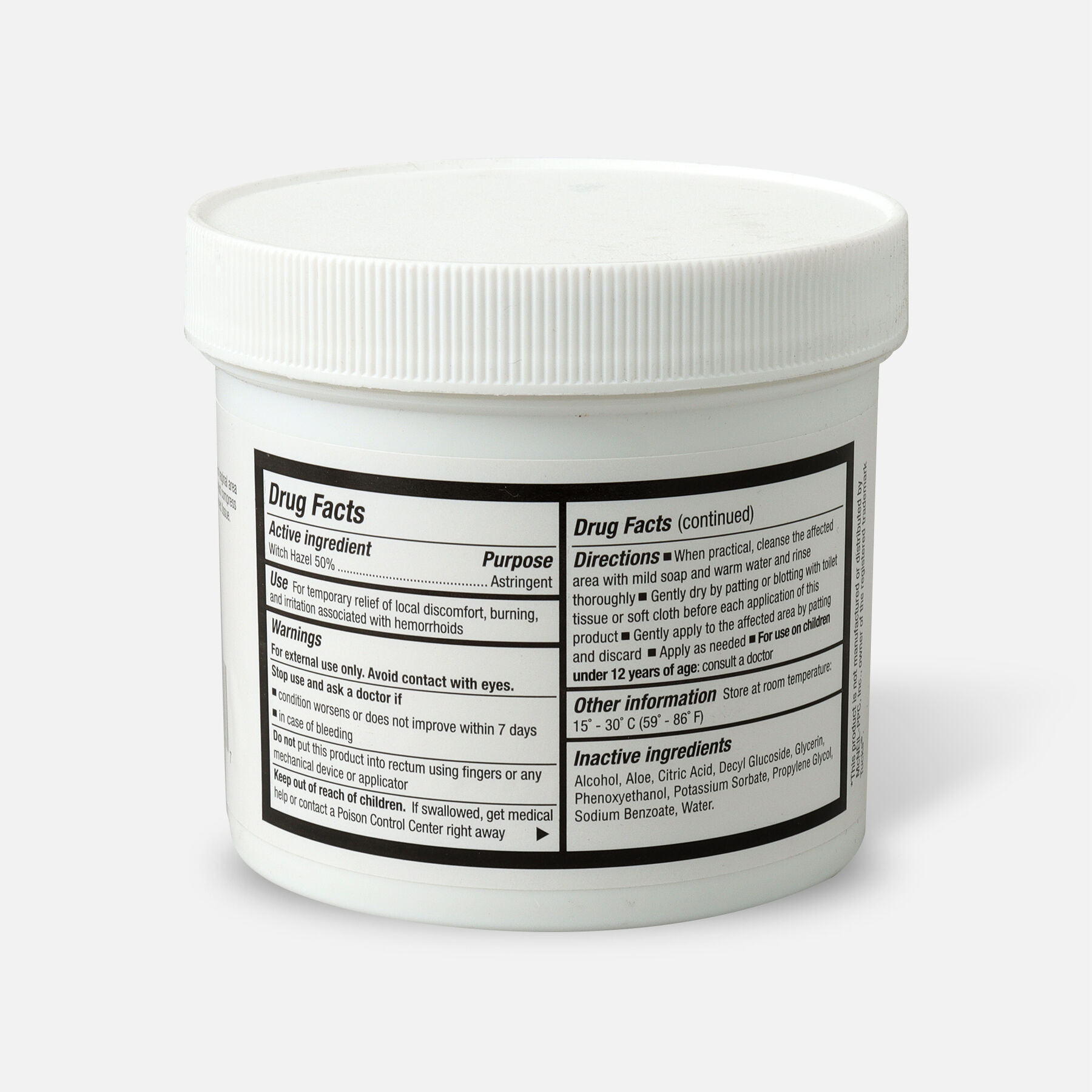 GoodSense® Medicated Pads with Witch Hazel Canister, 100 ct