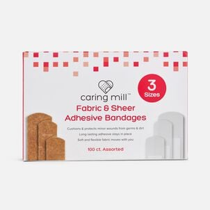 Caring Mill&trade; Assorted Bandages, Fabric & Sheer, 100 ct.