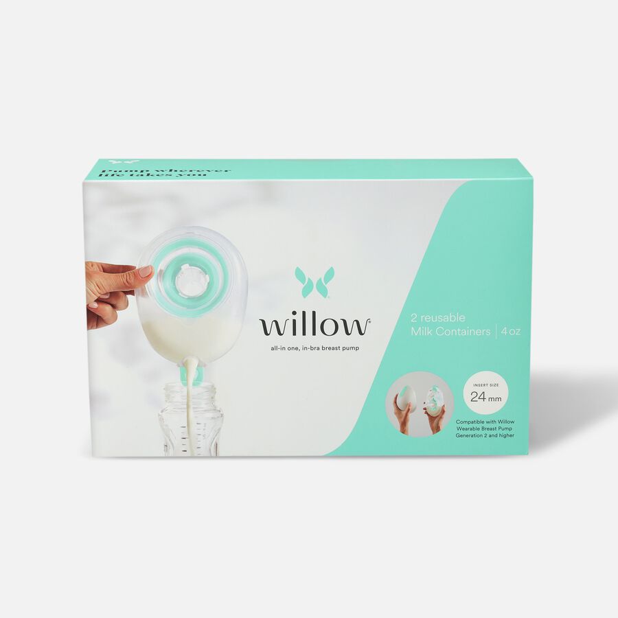 Willow Reusable Milk Containers, Two-Pack, 24 mm, 4 oz., , large image number 1