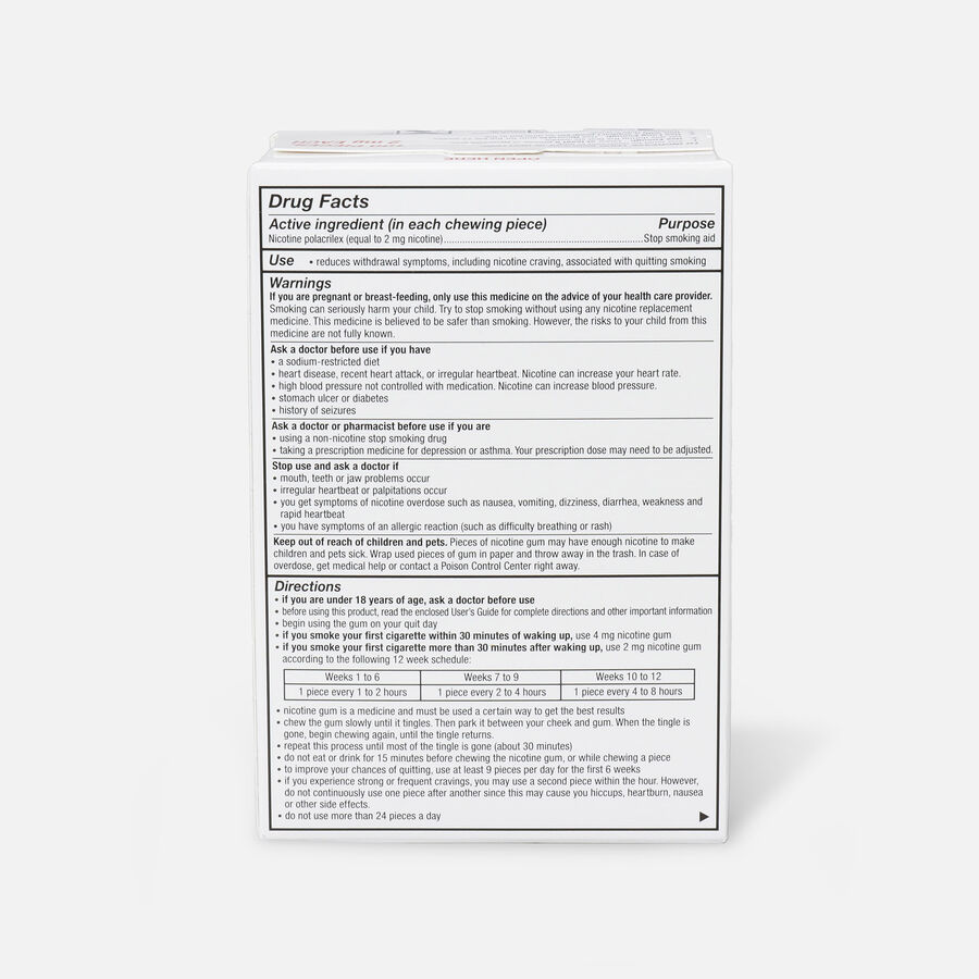 Nicorette Nicotine Gum, Fruit Chill, 2mg, 100 ct., , large image number 1