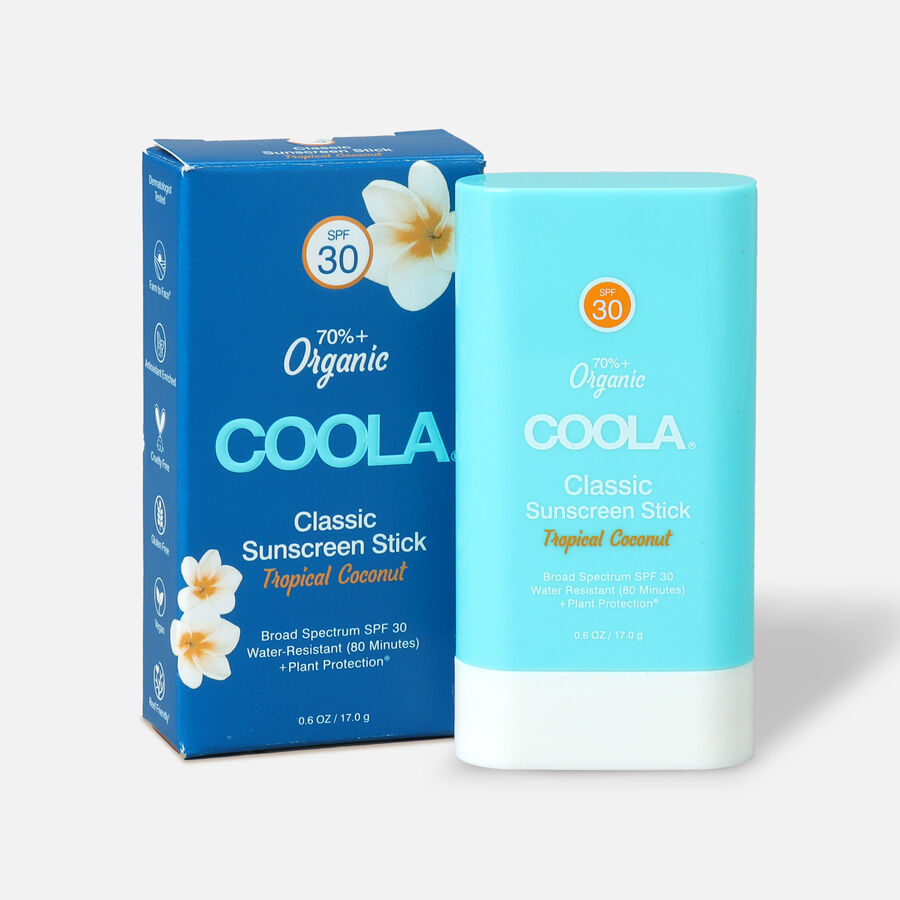 Coola Classic Organic Sunscreen Face & Body Stick SPF 30 Tropical Coconut, , large image number 0