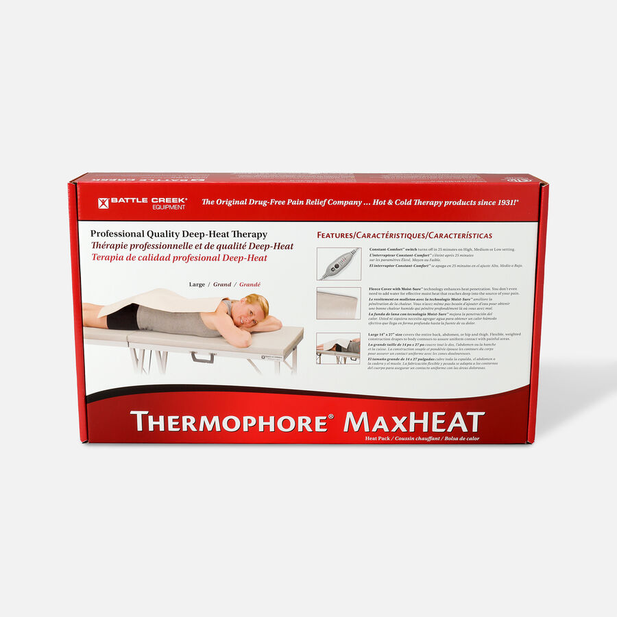 Battle Creek Thermophore MaxHeat Arthritis Pad Soothing Pain Relief Large/Back 14 in x 27 in, , large image number 1