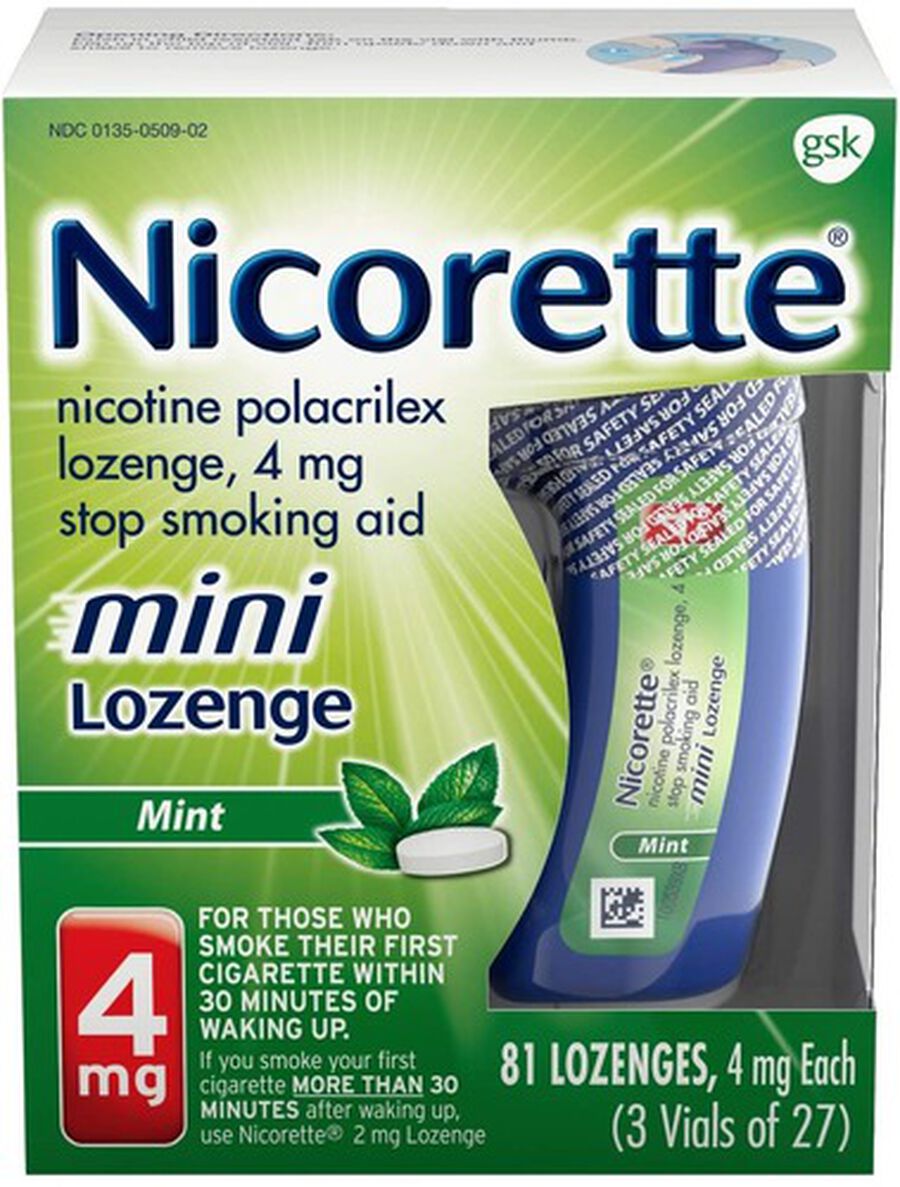 Nicorette Nicotine Lozenges, Mint, 4 mg, 81 ct., , large image number 6