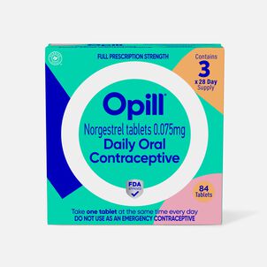 Opill Daily Birth Control Pill, 84 ct