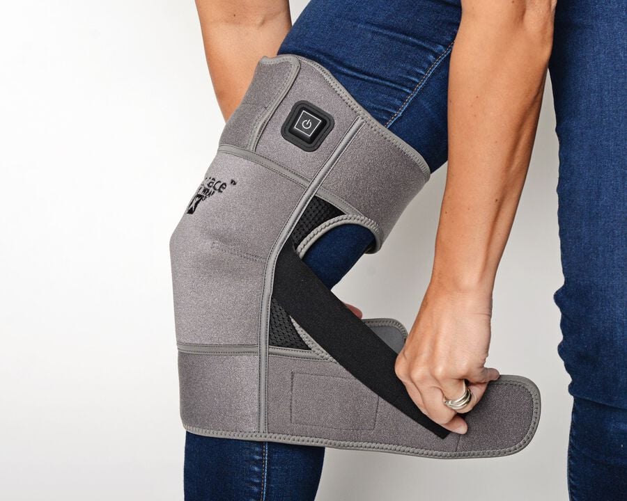 Battle Creek Embrace ™ Relief Knee Wrap – Portable, 3 Temperature Settings, Auto Shut Off, Wireless & Rechargeable Wrap, Battery-Operated Heat Therapy Wrap for Knee Pain Relief, , large image number 19