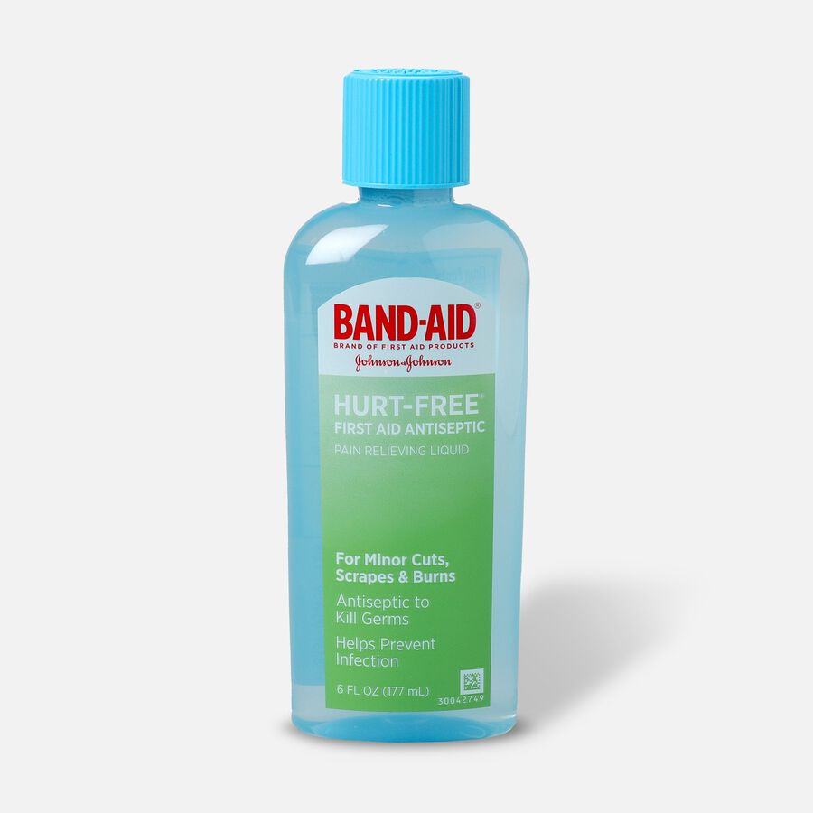 Band-Aid Antiseptic Wash, Hurt-Free, 6 fl oz., , large image number 0