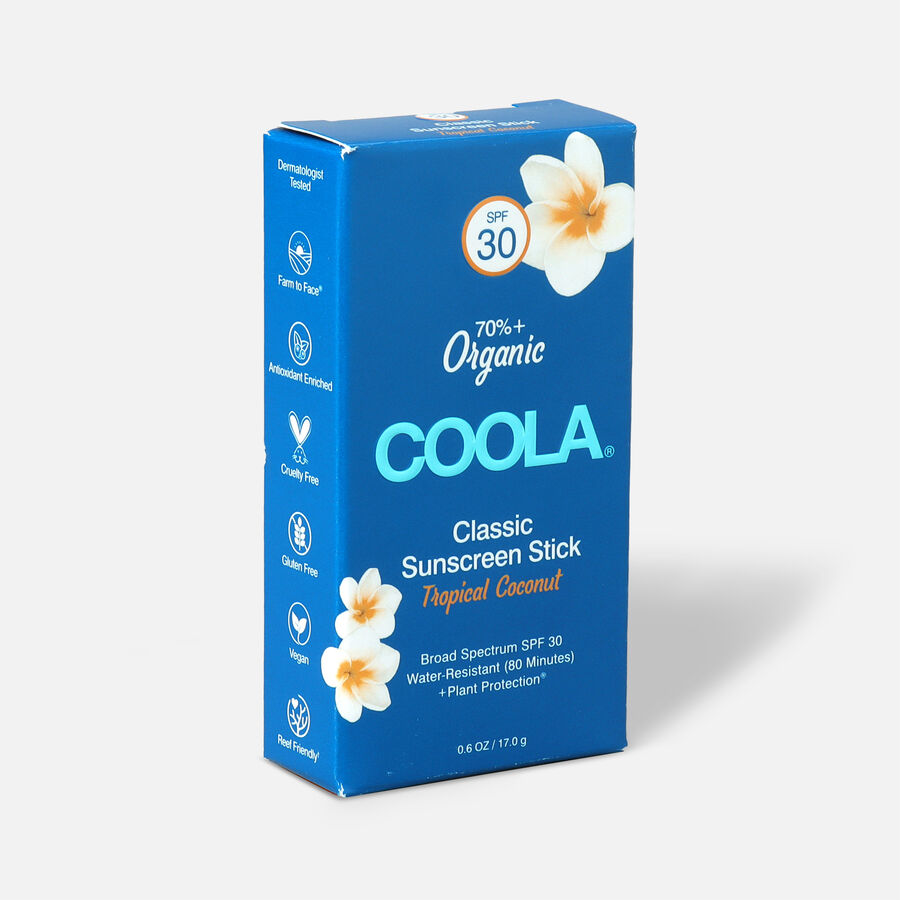 Coola Classic Organic Sunscreen Face & Body Stick SPF 30 Tropical Coconut, , large image number 3