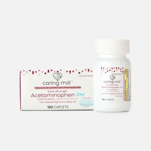 Caring Mill&trade; Extra Strength Acetaminophen PM Caplets, 100 ct.
